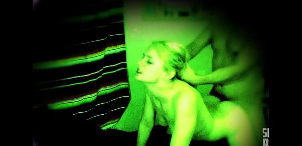  SPYCAM - Night vision - Sex and orgasms, fucking a barely legal teen